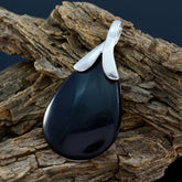 Freya Black Gemstone Pendant for Everyday Elegance